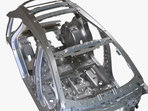 Car Frame Body Crossover Hatchback M1 3D Model