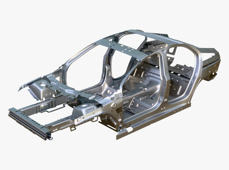 Car Frame Body Liftback Sedan M1 3D 模型 .c4d .max .obj .3ds .fbx .stl .blend 