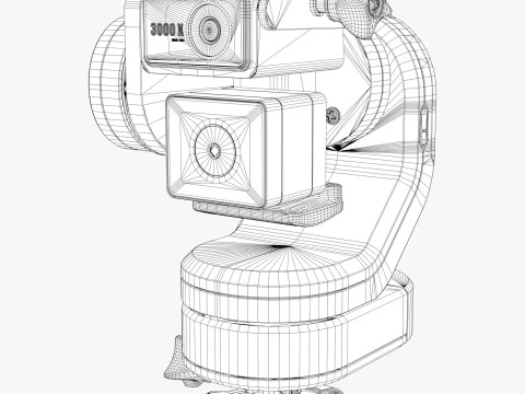 Sistema cardanico per mini fotocamera M1 Modello 3D