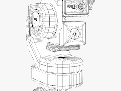 Sistema cardanico per mini fotocamera M1 Modello 3D