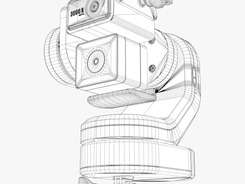 Sistema cardanico per mini fotocamera M1 Modello 3D