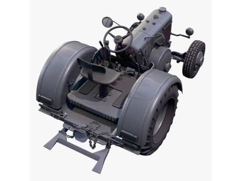 Old Lanz Bulldog Tractor 1930s M1 Modèle 3D