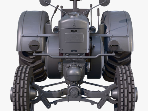 Old Lanz Bulldog Tractor 1930s M1 Modèle 3D
