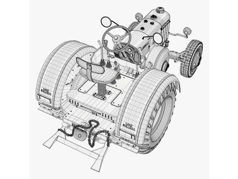 Old Lanz Bulldog Tractor 1930s M1 Modèle 3D