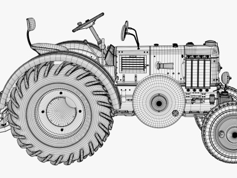 Old Lanz Bulldog Tractor 1930s M1 Modèle 3D