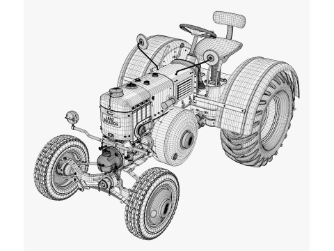 Old Lanz Bulldog Tractor 1930s M1 Modèle 3D