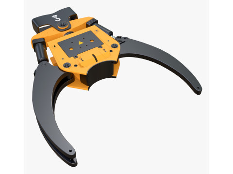 Hydraulic Grapple Claw Grabber M1 Modello 3D