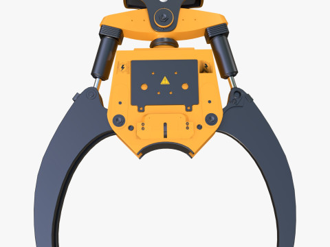 Hydraulic Grapple Claw Grabber M1 Modello 3D