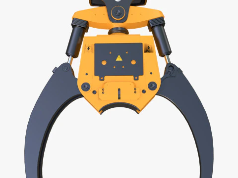 Hydraulic Grapple Claw Grabber M1 3D Model