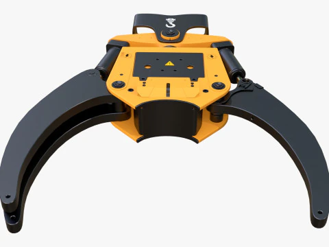 Hydraulic Grapple Claw Grabber M1 3D Model