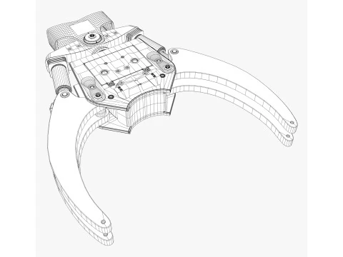 Hydraulic Grapple Claw Grabber M1 3D Model