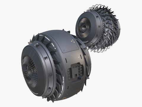 SciFi Propulsion Drone M1 Modello 3D