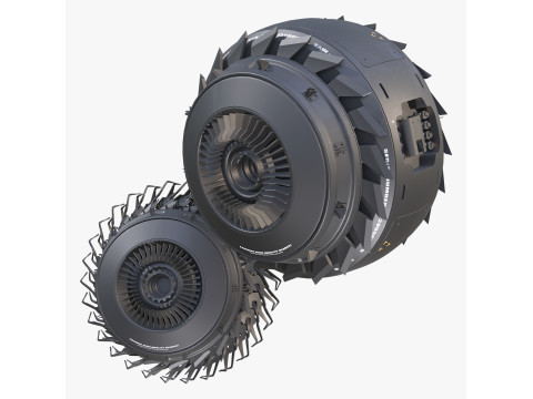 SciFi Propulsion Drone M1 3D Model