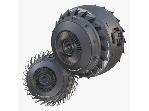 Drone di propulsione fantascientifica M1 Modello 3D