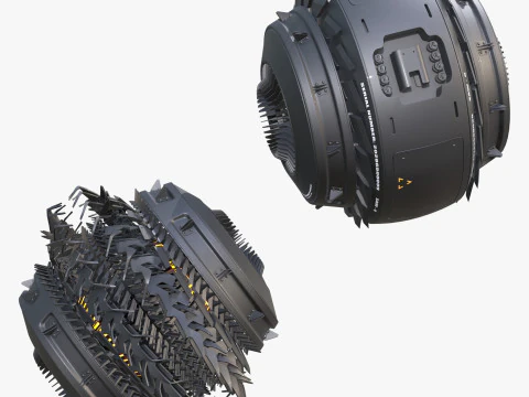 Drone di propulsione fantascientifica M1 Modello 3D