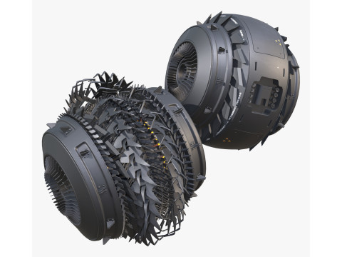 SciFi Propulsion Drone M1 3D Model