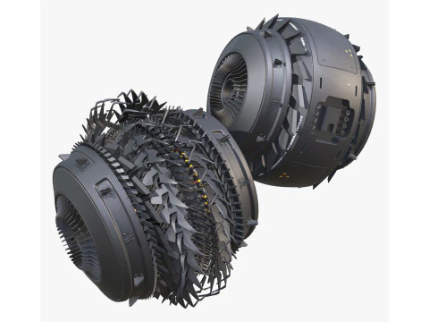 Drone di propulsione fantascientifica M1 Modello 3D