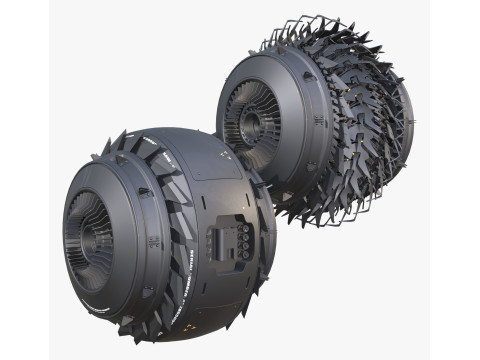 SciFi Propulsion Drone M1 3D Model