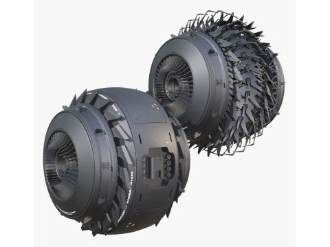 Drone di propulsione fantascientifica M1 Modello 3D