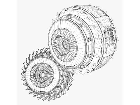 Drone di propulsione fantascientifica M1 Modello 3D