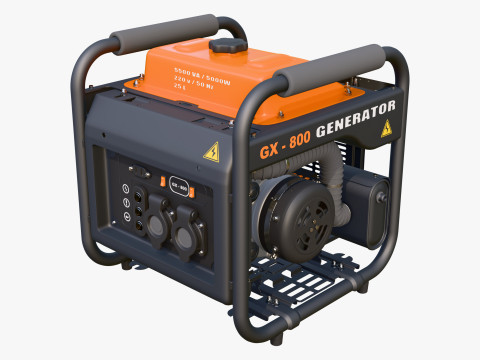 Portable Power Electric Generator GX800 Modèle 3D