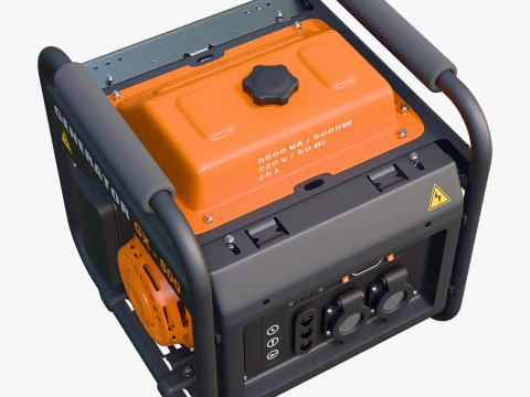 Portable Power Electric Generator GX800 3D Model