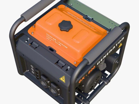 Portable Power Electric Generator GX800 3D Model