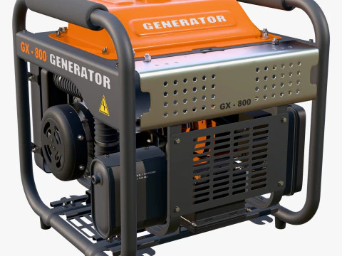 Portable Power Electric Generator GX800 3D Model