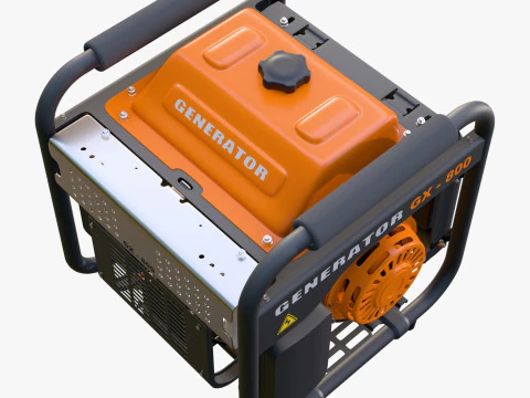 Portable Power Electric Generator GX800 3D Model