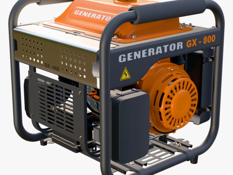 Portable Power Electric Generator GX800 3D Model