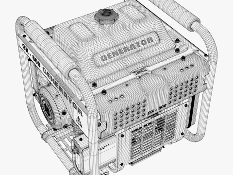 Portable Power Electric Generator GX800 3D 모델