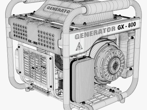Portable Power Electric Generator GX800 3D 모델