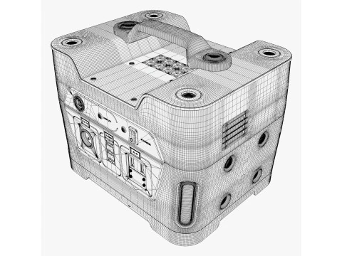 Batteria portatile Power Station M1 Modello 3D
