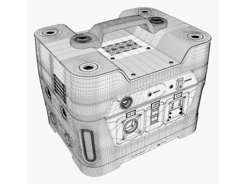 Batteria portatile Power Station M1 Modello 3D