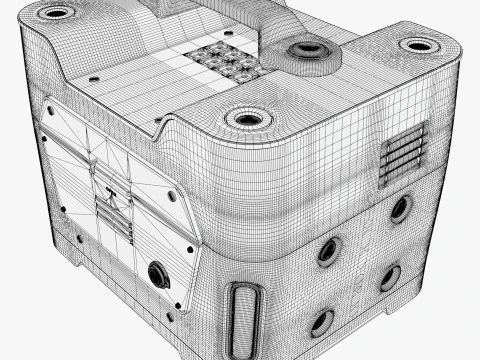 Batteria portatile Power Station M1 Modello 3D