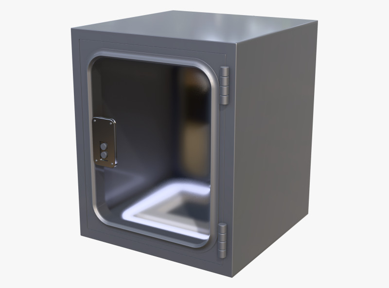 Industrial Metal Pass Box M1 Modèle 3D .c4d .max .obj .3ds .fbx .stl .blend
