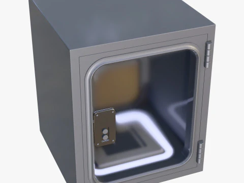 Industrial Metal Pass Box M1 3D Model
