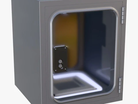 Industrial Metal Pass Box M1 3D Model