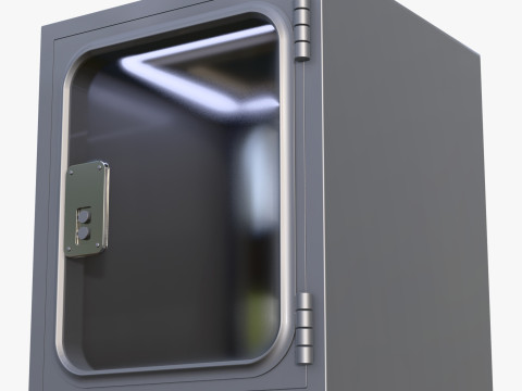 Industrial Metal Pass Box M1 Modèle 3D