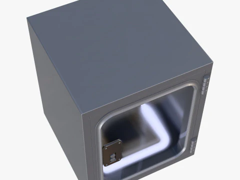 Industrial Metal Pass Box M1 3D Model