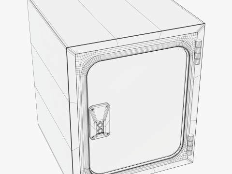 Industrial Metal Pass Box M1 Modèle 3D