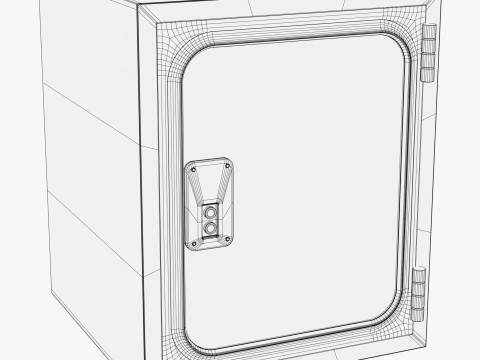 Industrial Metal Pass Box M1 Modèle 3D