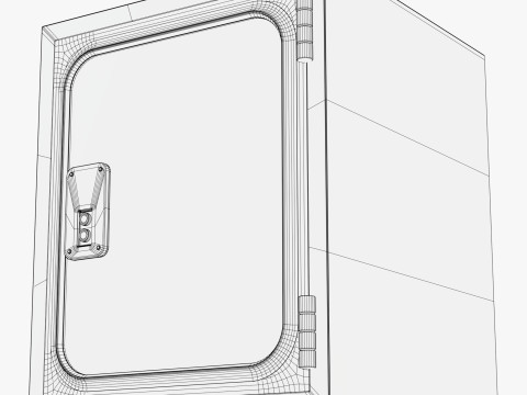 Industrial Metal Pass Box M1 Modèle 3D