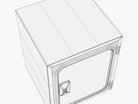 Industrial Metal Pass Box M1 Modèle 3D