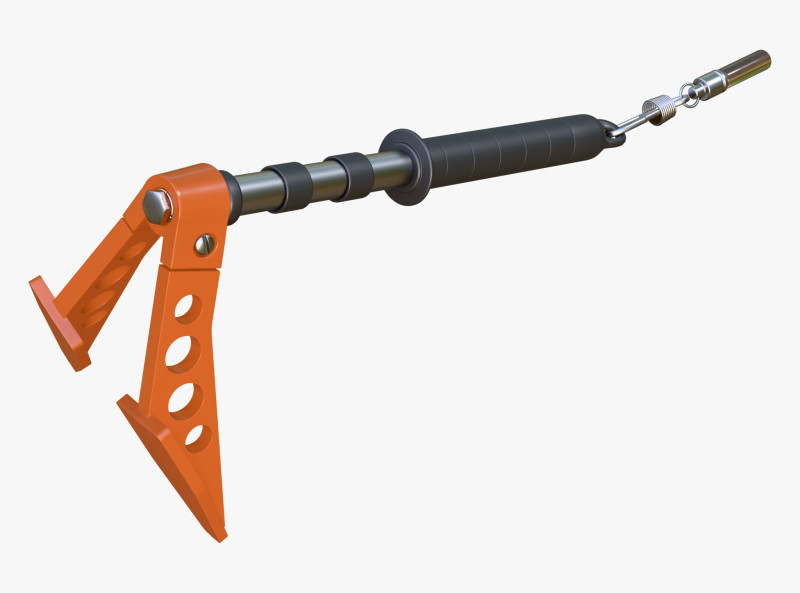 Ice Axe Anchor with Handle M1 3D 模型 .c4d .max .obj .3ds .fbx .stl .blend