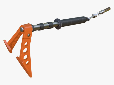 Ice Axe Anchor with Handle M1 3D Model