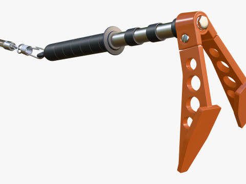 Ice Axe Anchor with Handle M1 3D 模型