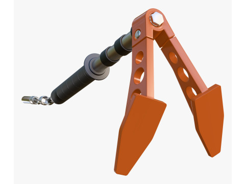 Ice Axe Anchor with Handle M1 3D 模型