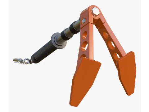 Ice Axe Anchor with Handle M1 3D Model