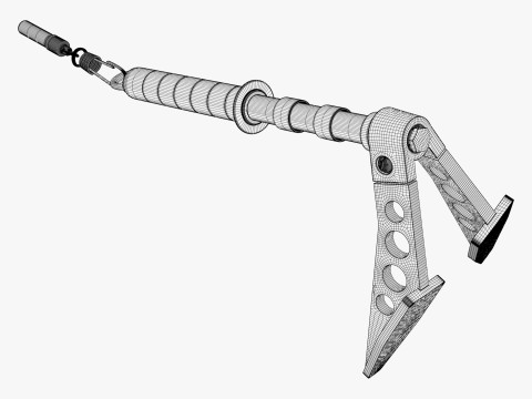 Ice Axe Anchor with Handle M1 3D 模型